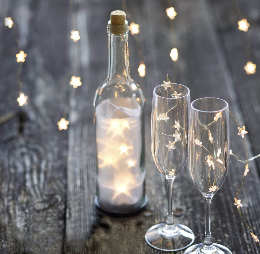 Luzes de Natal - Estrelas 20 Led´s